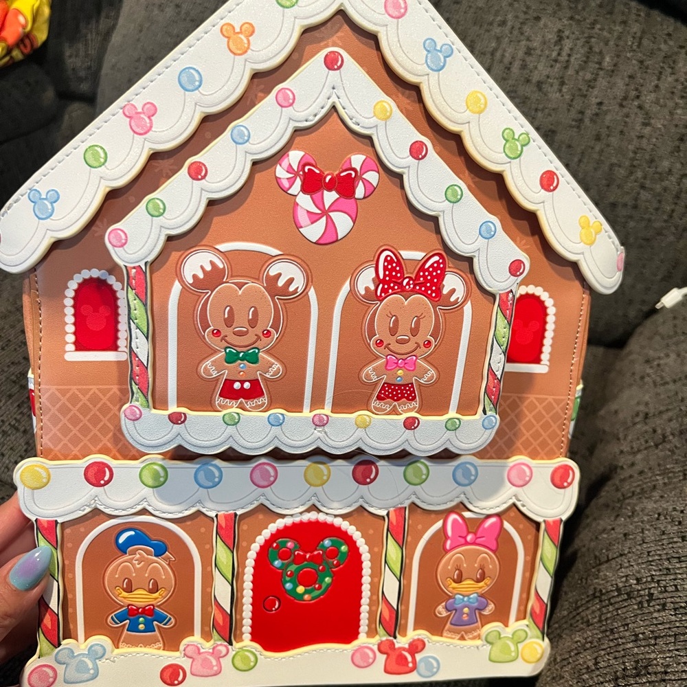 Gingerbread House Holiday Loungefly with matching Hoodie!